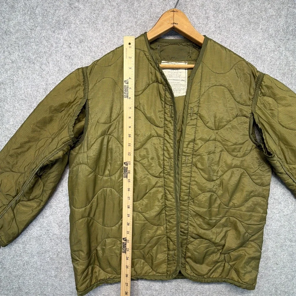 Cold Weather Field Coat Liner Men's Small Smokers Jacket Green Puffer Woobie